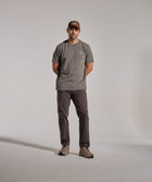 Mens Regular Fit Cotton Twill Chino - Charcoal