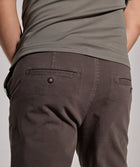 Mens Regular Fit Cotton Twill Chino - Charcoal