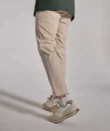 Mens Regular Fit Cotton Twill Chinos - Light Sand