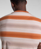 Mens Striped Regular Tee - Umber