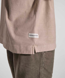 Mens Washed Pocket Long Sleeve Tee - Putty