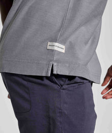 Mens Washed Pocket Relaxed Tee - Cement