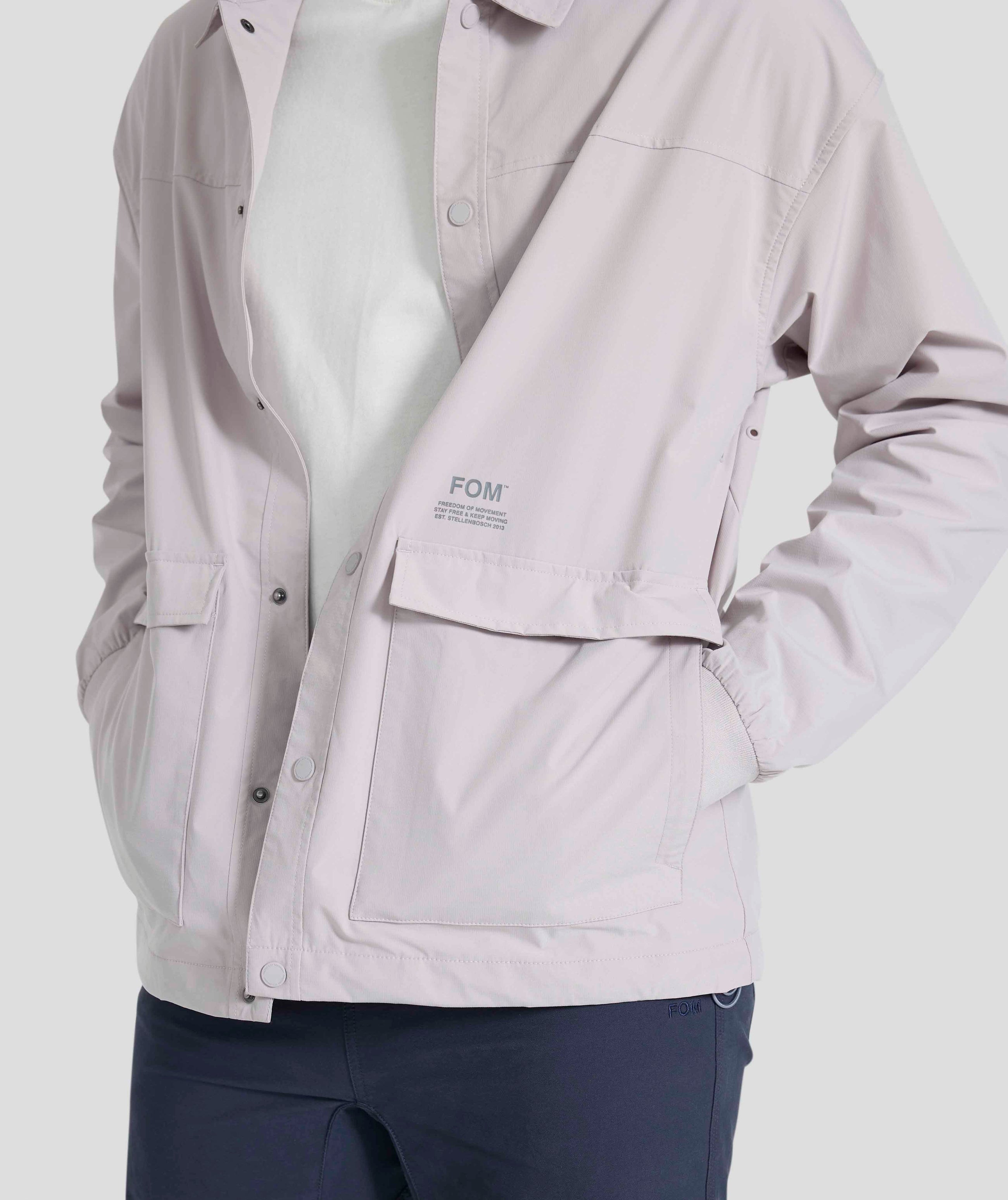 Mens Water Resistant Jacket - Light Grey