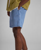 Mens Cotton Twill Shorts - Blue