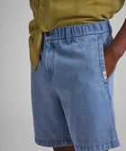 Mens Cotton Twill Shorts - Blue