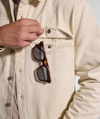 Mens Denim Jacket - Ecru