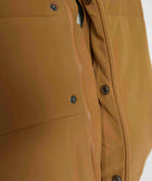 Mens Quilted Gilet - Brown Colour Block