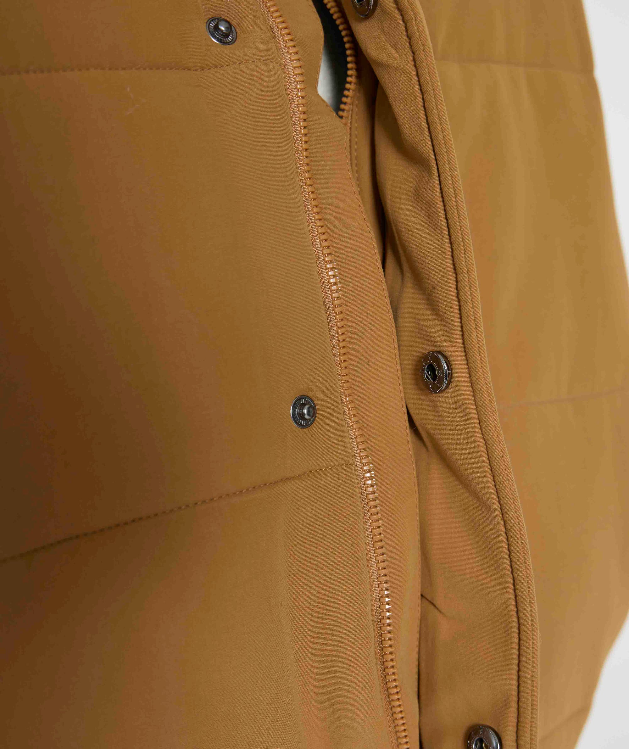 Mens Quilted Gilet - Brown Colour Block