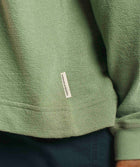 Mens Long Sleeve Textured Tee - Sea Spray
