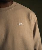 Mens Crew Neck Sweat - Putty
