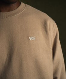 Mens Crew Neck Sweat - Putty