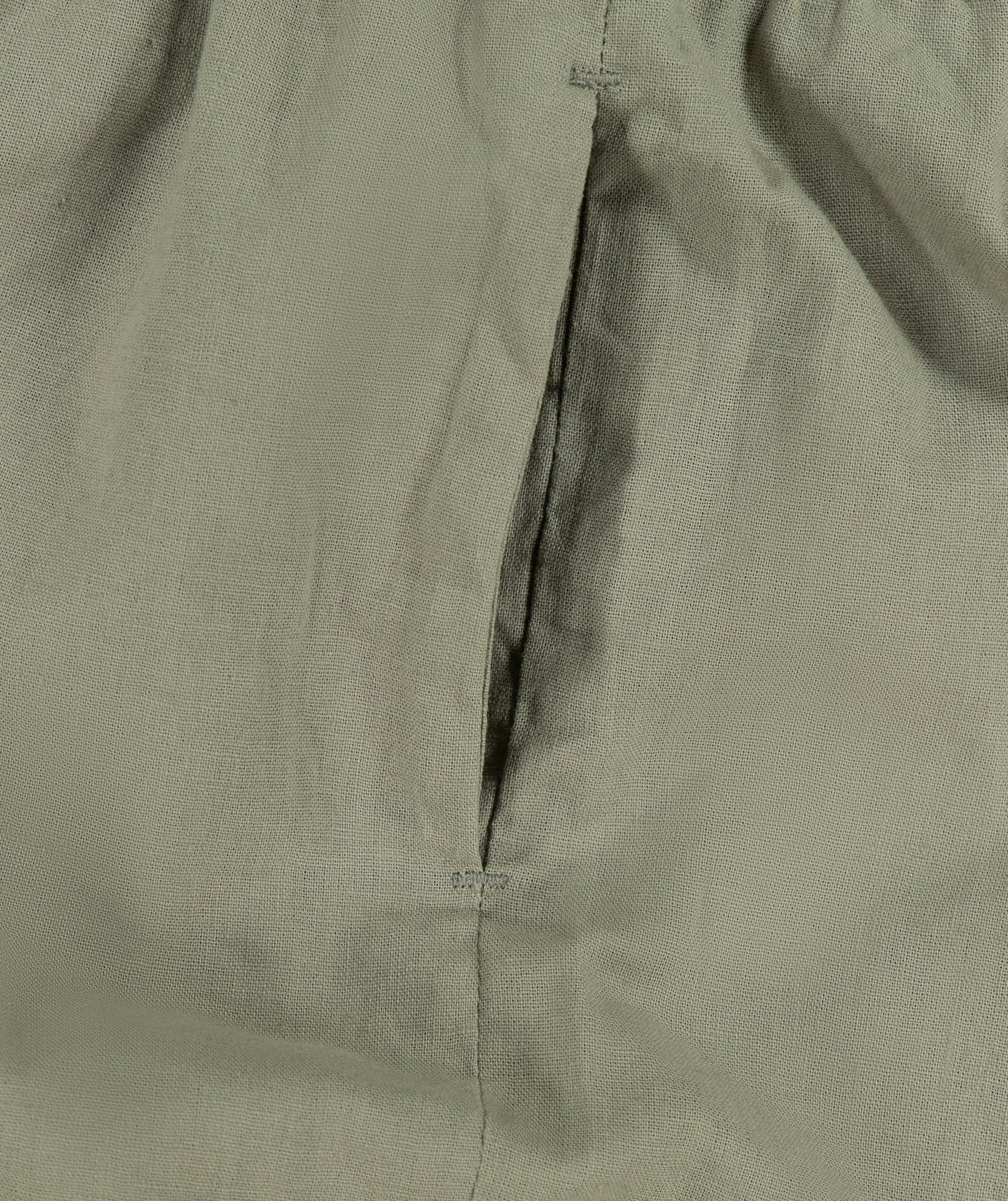 Ladies Linen Blend Drawcord Shorts - Seafoam Green