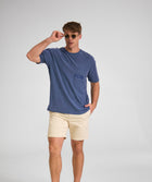 Mens Washed Pocket Tee - Blue