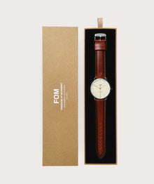 Pilot Vintage White/ Silver - Tobacco (42mm)